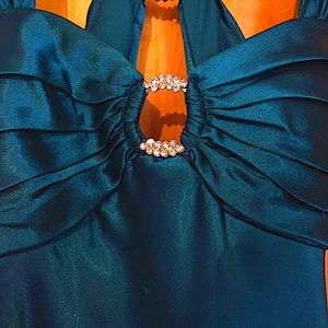 Beautiful Rhinestone Graduation Evening Gown!